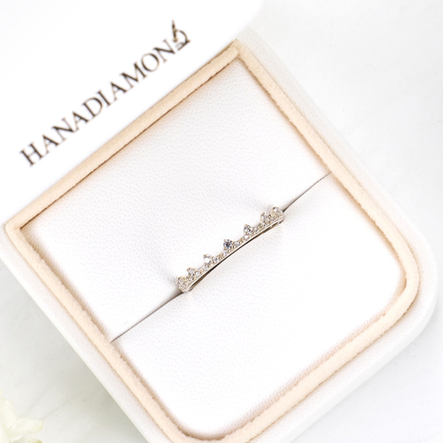 천연다이아몬드 왕관 가드링 14k 18k 레이어드 패션반지 케이든 HNDGR227